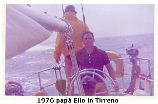 1976 pap� Elio in Tirreno