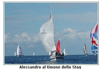 Alessandro al timone dello Stag